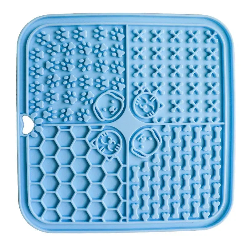 Silicone Dog Supplies: Pet Lick Mat, Slow Food Plate, Bathing Distraction Sucker, Food Training Feeder