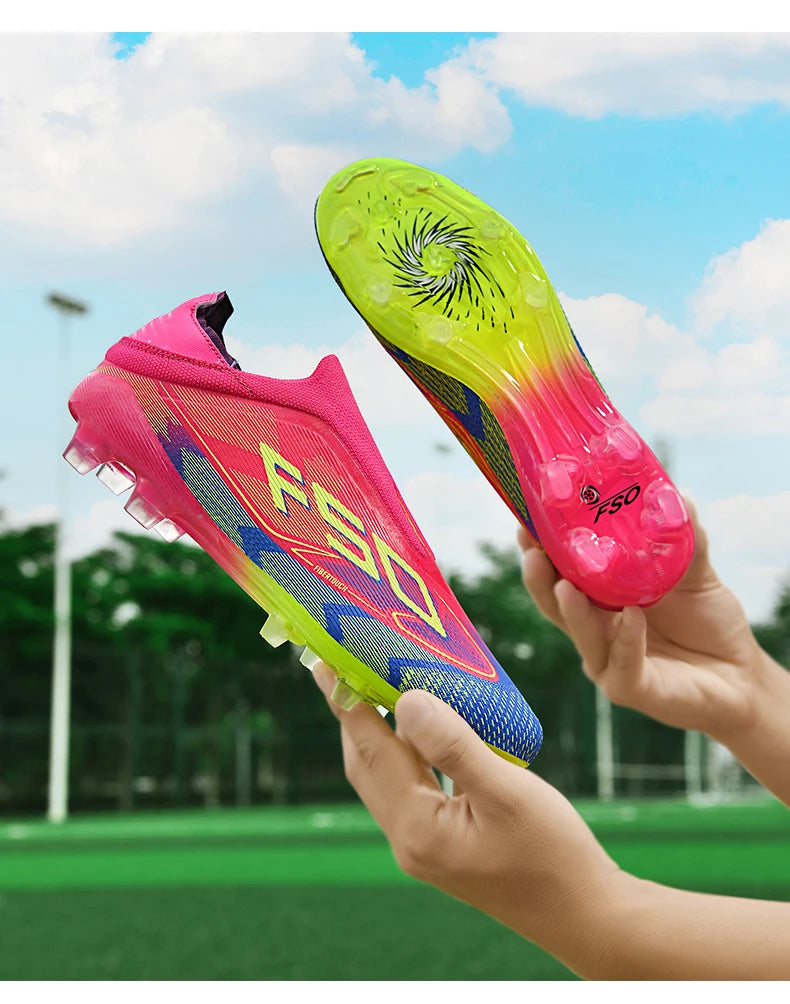 Men Women Soccer Shoes Society Professional Ultralight Cleats Indoor Football Shoes Training Outdoor Football Boots Resistant