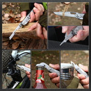 SWISS TECH 11 in 1 Mini Multitool Multi-function Tools with Scissors Screwdriver EDC Outdoor Survival Hand Tool
