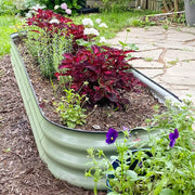 Metal Raised Garden Beds Land Guard Galvanized Raised Garden Bed Kit - Oval Large Metal Planter Garden Boxes