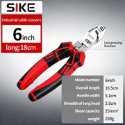 Cable cutters, electrician's pliers, wire strippers, crimping pliers, cable scissors, multi-purpose hand tools