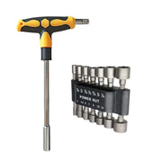 Screwdriver Set with T-shape Cross and Straight Slot Hexagon and Plum-shaped Heads for DIY Lovers Maintenance