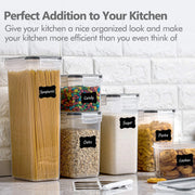 Food Storage Containers Kitchen Organizer and Storage Container with Lids Refrigerator Noodle Box Tank Sealed Cans 5Pcs Set