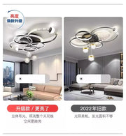 Living room main lamp chandelier New light luxury bedroom lamps Modern simple crystal living room lamp ceiling light