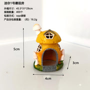 Aquarium Decoratations Fish Tanks Accessories for Fish Shrimp Hiding Shelter Simulation PVC Mini Mushroom Conch House Ornaments
