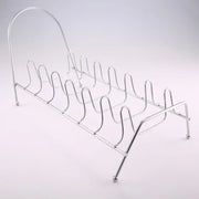 Kitchen Storage Draining 7/9 Slots Pot Lid Dish Rack Plates Metal Bowl Storage Holder Drying Stand Organizer Kitchen Tools