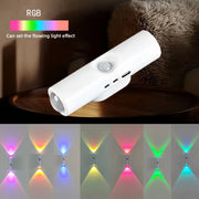 Smart Sensor Night Light Charging Wall Light Dimming AAtmosphere Light Suitable for Corridor Stairs Wardrobe Bedroom Bedside