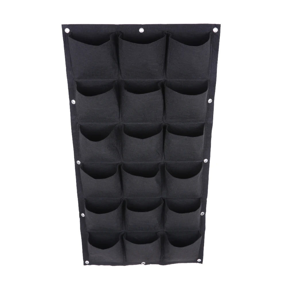 Garden Green Wall 18 Pockets Planting Bag  Vertical Wall Planter Garden Balcony Plant Grow Bag Gardening Accessory Herb