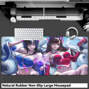 Gaming Accessories O-Overwatch D-D.va Mouse Pad Large Keyboard Mousepad Pc Cabinet Deskmat Xxl Extended Mats Gamer Mausepad