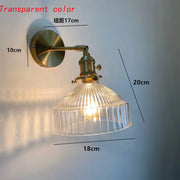 Lighting for Living Room  Wall Decor Nordic Personality Green Glass Art Clear Fresh Air Aisle Mirror Headlight Bedroom Headlamp