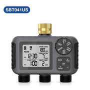 Garden Water Timer Irrigation System 3-Outlet Digital Garden Sprinkler Programmer Rain Delay Automatic Watering for Garden Lawn