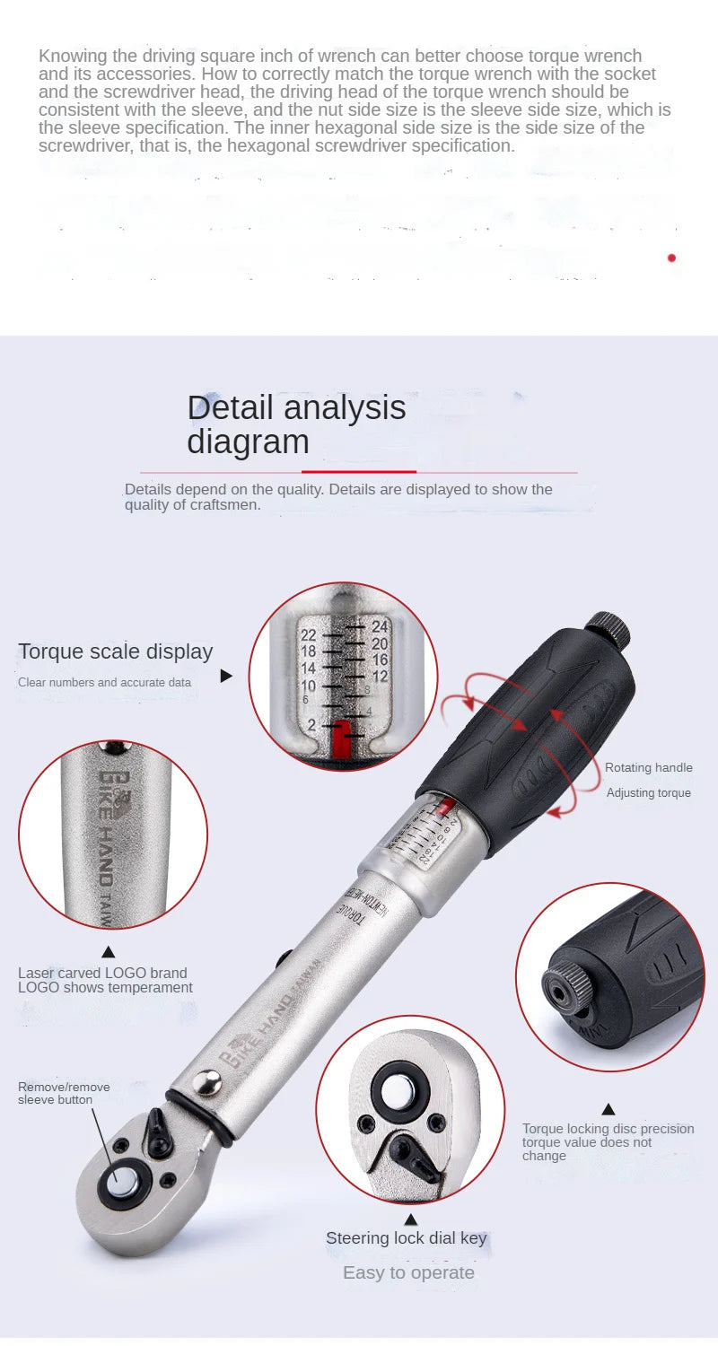 Bikehand Bike Tool Kit Maintenance Bicycle Tool Set Cycling Torque Wrench Groups Repair Tools
