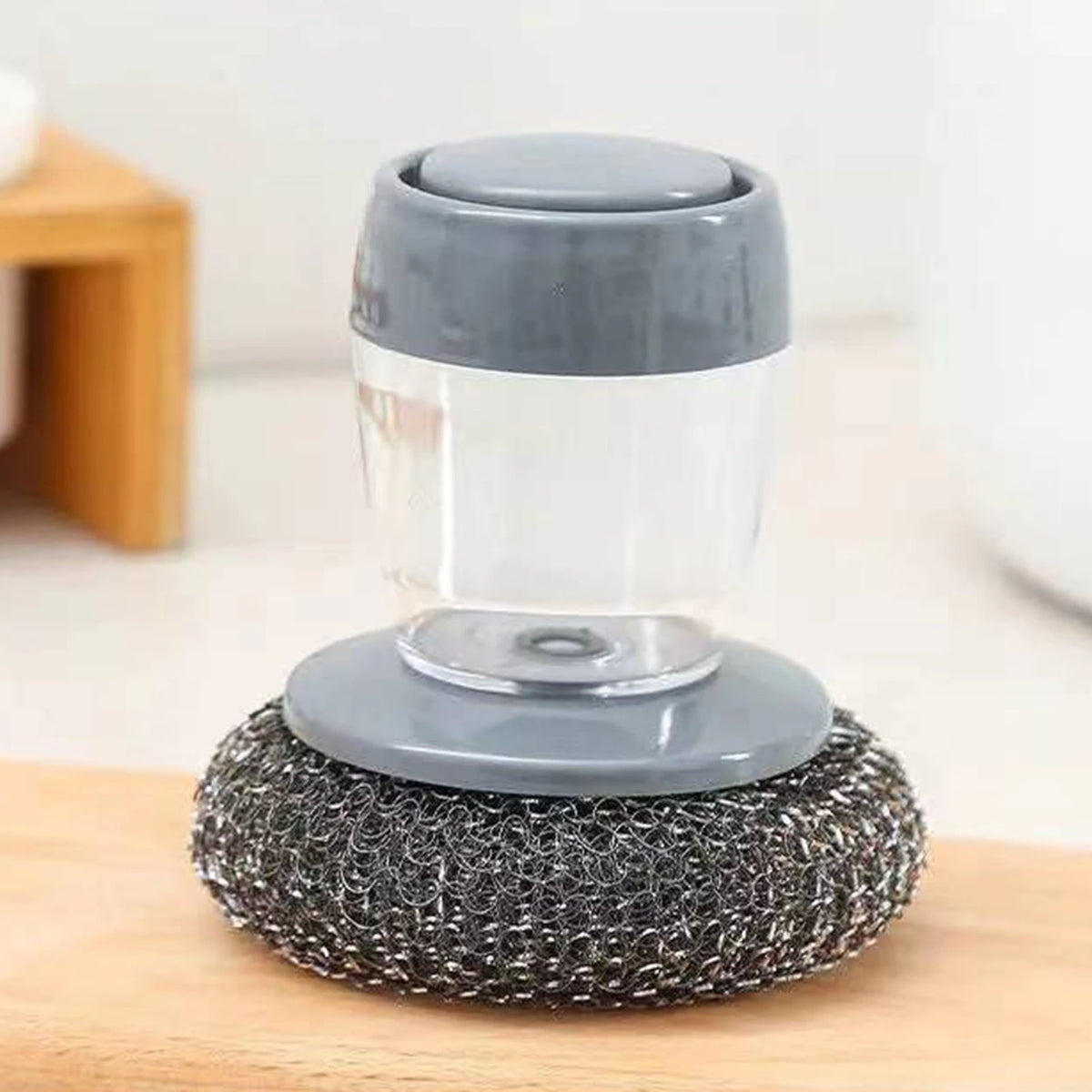 Kitchen Soap Dispensing Dishwashing tool Cleaning Brushes Easy Use Scrubber Wash Clean Tool Soap Dispenser Brush Gadgets