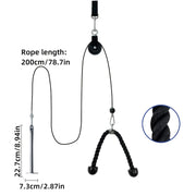 9 Pieces/Set Of Pulley Rope Fitness Equipment, Arm Strength Trainers, Home Exercise Equipment Set, Fitness Accessories