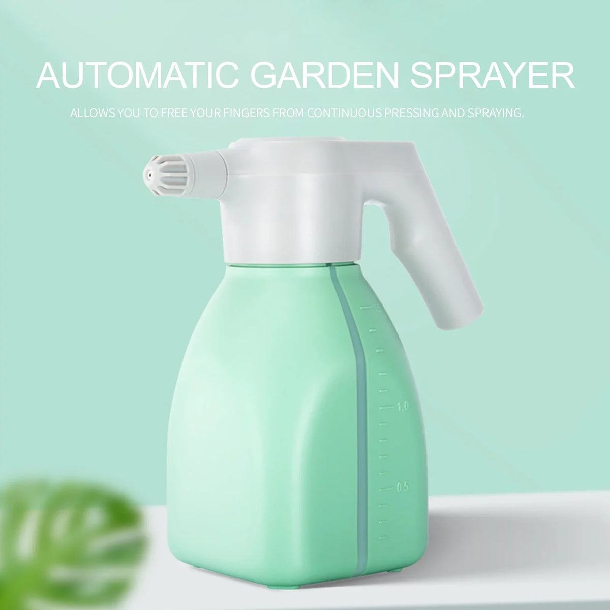 Garden watering can for gardening, 1.5L Electric Automatic Plant Sprayer Bottle