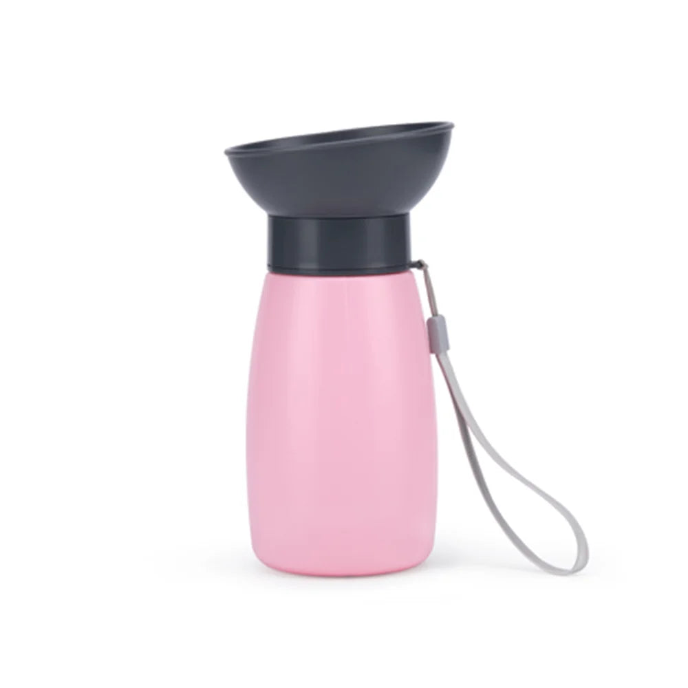 600ml Portable Dog Water Bottle Large Dogs High Capacity Fountain Water Dispenser Outdoor Dog Drinking Bowl Labrador Supplies