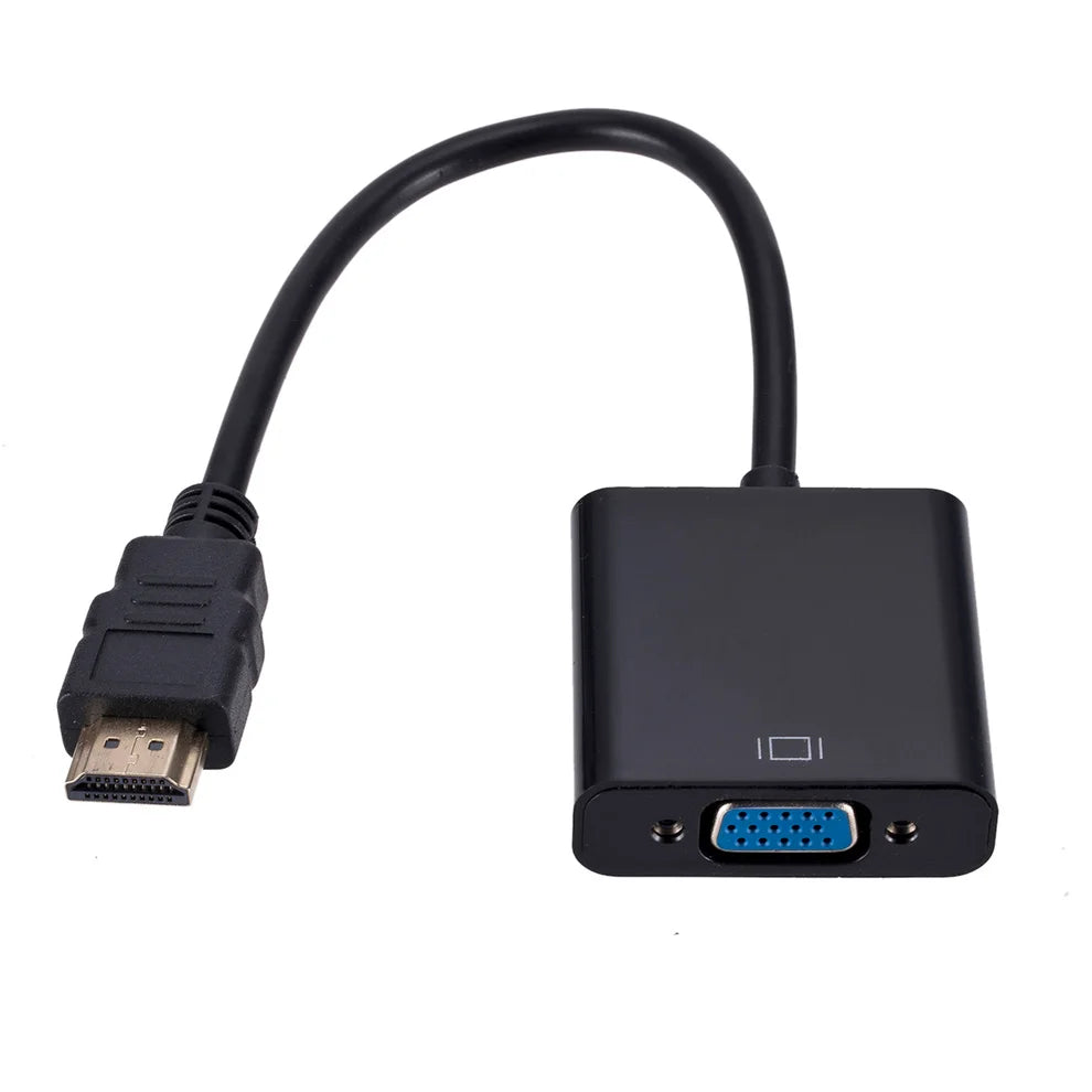1080P HDMI-compatible To VGA Adapter Converter with Audio Power Supply for PS4 Desktop PC Laptop TV Monitor Projector Computer