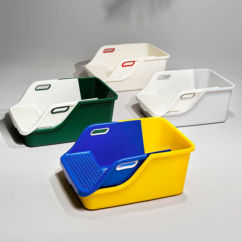 Cat Supplies Toilet Cat Litter Box Semi-closed Extra Large Size To Prevent Splashing Outside Automatic Litter Box