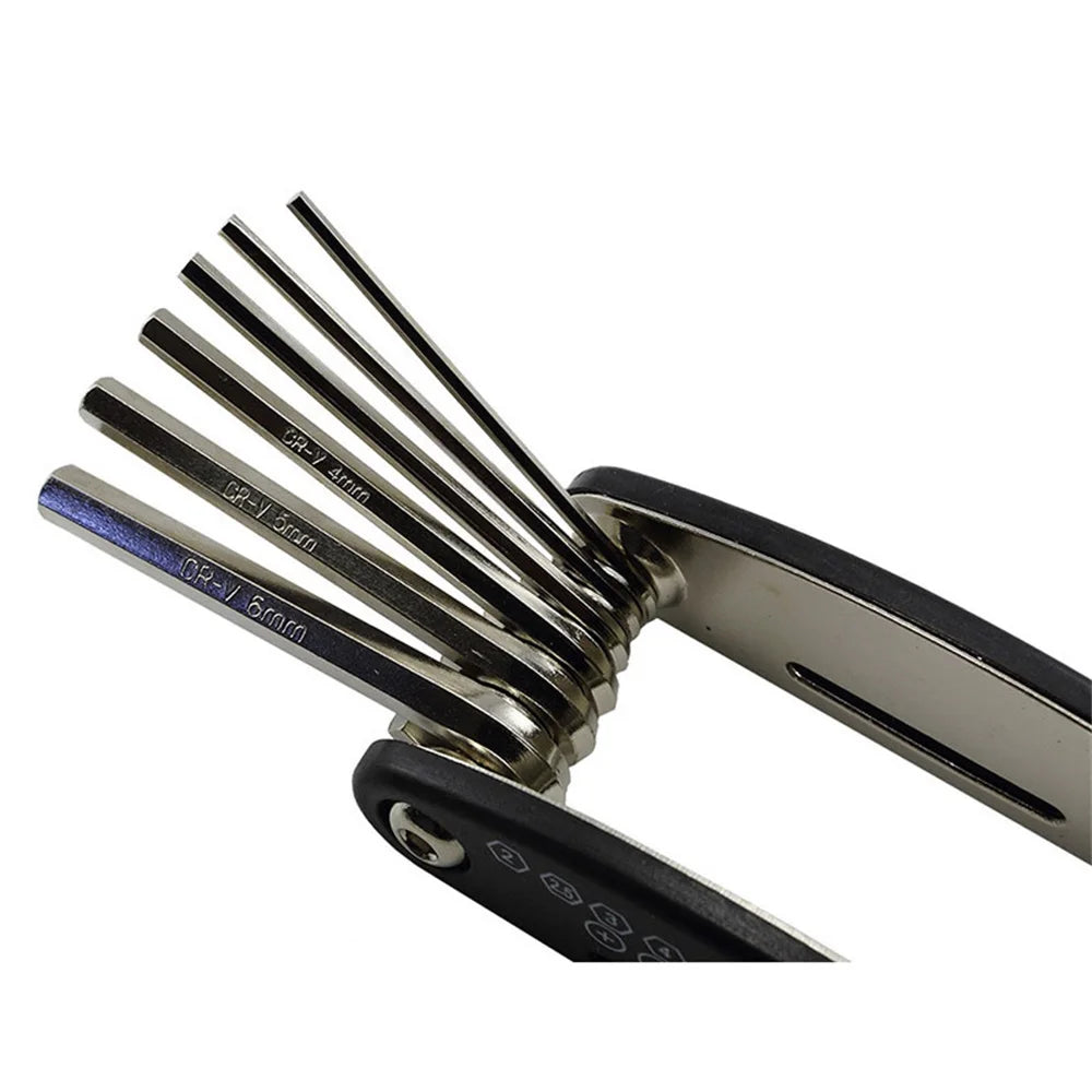 Bicycle Repair Tools Kit, Hex Spoke, Cycling Screwdrivers Tool, Tyre Lever, Allen Wrench, Mountain Bike Multitool