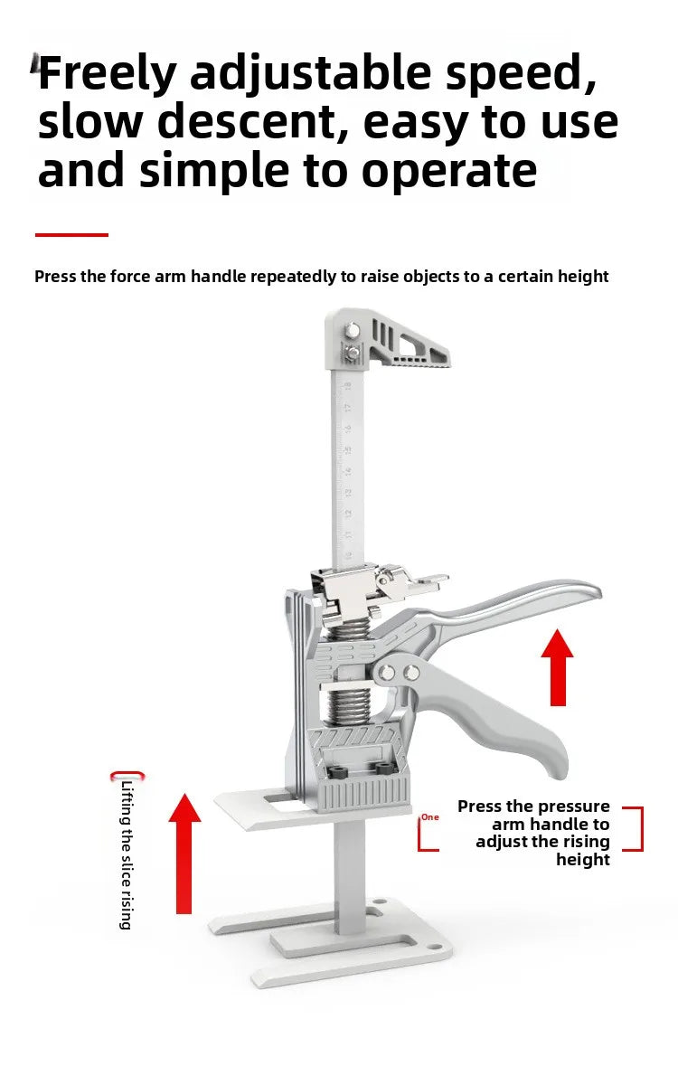 Hand Lifting Tool Set Labor-Saving Arm Jack Door Panel Drywall Board Lifter Lifting Cabinet Tile Height Adjuster Elevator Tool
