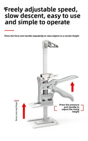 Hand Lifting Tool Set Labor-Saving Arm Jack Door Panel Drywall Board Lifter Lifting Cabinet Tile Height Adjuster Elevator Tool