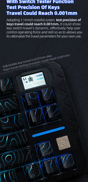 SIKAKEYB Castle HM80 HE 82 Keys New Arrival E-Sports Gaming  Gateron  Gaming Switch Aluminum Magnetic Keyboard