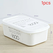 White Fresh Box Kitchen Storage Refrigerator Food Storage Containers Kitchen Storage Food Sealed Organizer Kitchen Supplies 2024