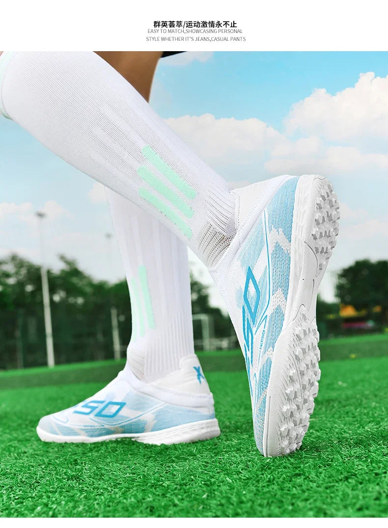 Men Women Soccer Shoes Society Professional Ultralight Cleats Indoor Football Shoes Training Outdoor Football Boots Resistant