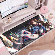 Gaming Accessories O-Overwatch D-D.va Mouse Pad Large Keyboard Mousepad Pc Cabinet Deskmat Xxl Extended Mats Gamer Mausepad