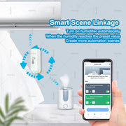 Smart ZigBee Temperature And Humidity Sensor Indoor Smart Home Thermometer Hygrometer App Remote Monitor Required Zigbee Gateway