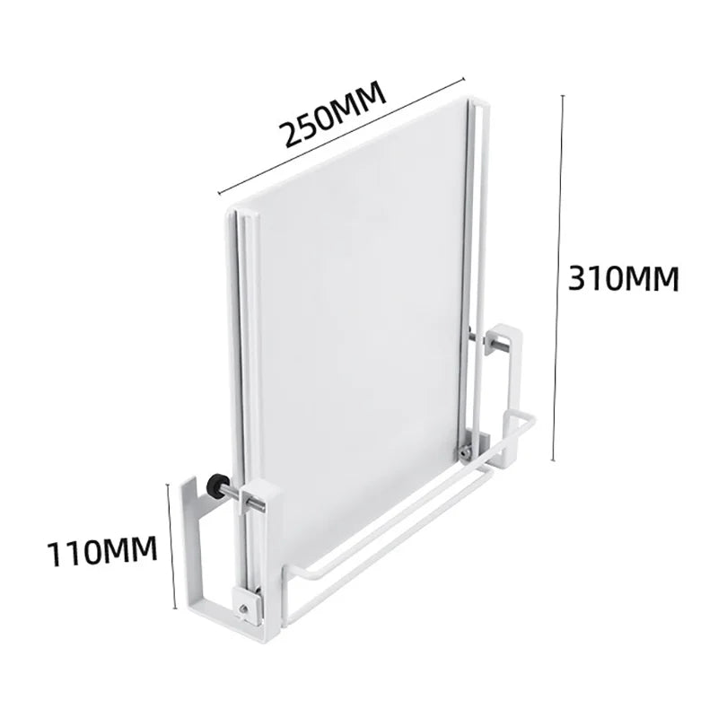 Narrow Kitchen Folding Auxiliary Cooking Table Mini Shelf Dishcloth Hanger Kitchen Assistant Countertop