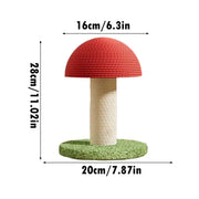Cat Scratching Post Mushroom-shaped Modern Tower Tall Scratching Post for Cats for Kitten Exercise Mental Stimulation Physical