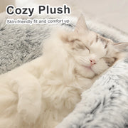 Cat Bed for Deep Sleep  Plush and Warm  Cat Cave Comfortable and Supportive  Easy to Clean  Non-slip Bottom  Suitable for Small