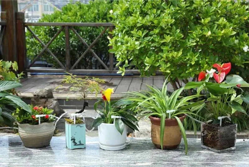 Garden Adjustable Valve Drip Irrigation Device Double Pump Controller Timer System Solar Energy Intelligent Automatic Watering