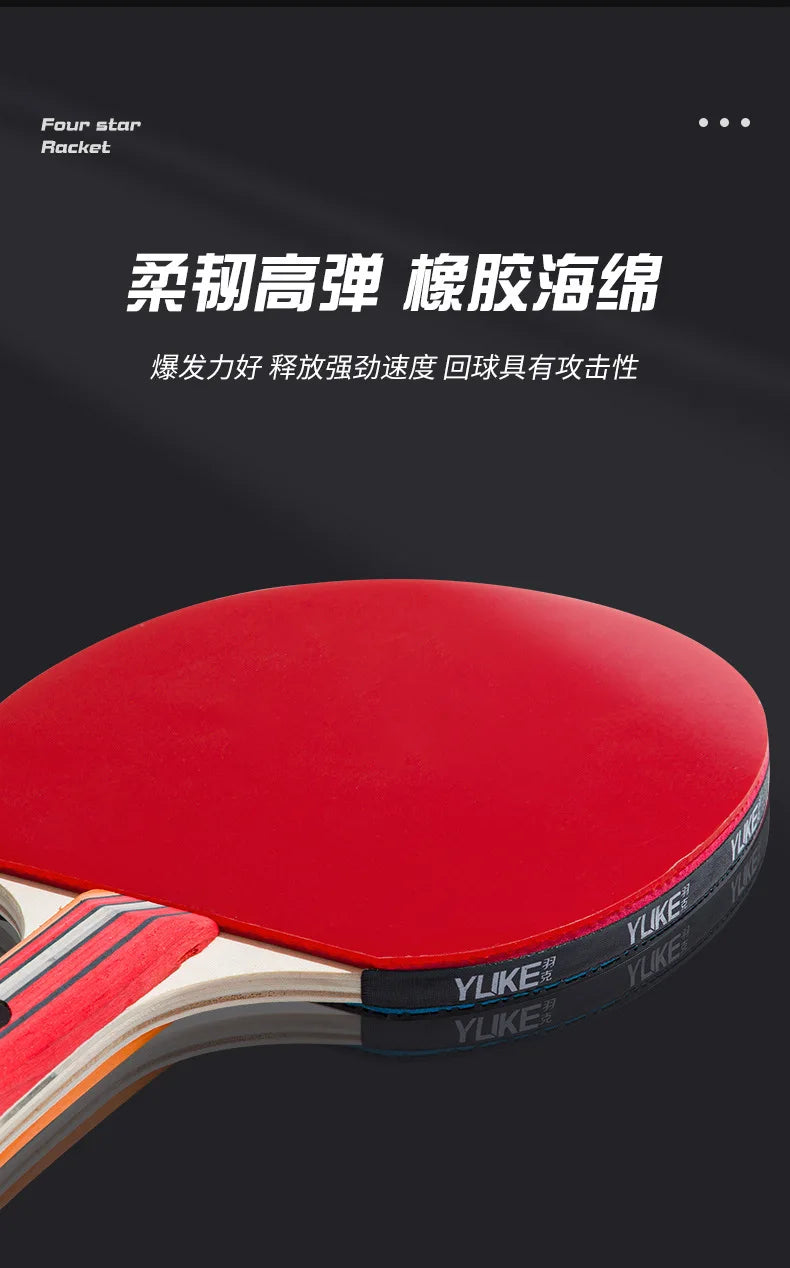Professional-grade Table Tennis Racket Set for Beginners with Both Pen-hold and Backhand Grips