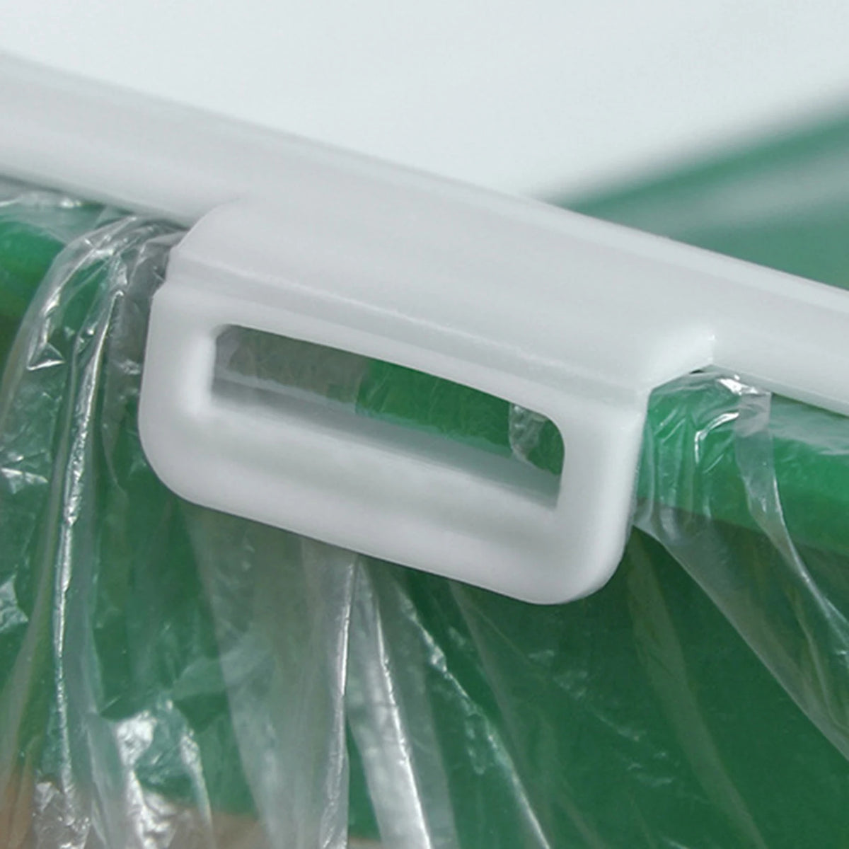 Kitchen Under Sink Garbage Bag Holder Trash Bag Rack Garbage Container Cabinet Door Mount Hooks for Trash Bags Cleaning Cloths