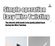 Wire Twisting Tools Handle Electrician Quickly Twister Twister Wire For Power Drill Drivers Twister Twisted Twist Cable Device