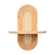Arch Wooden Shelf Boho Home Decor for Figurines Display Living Room Bathroom