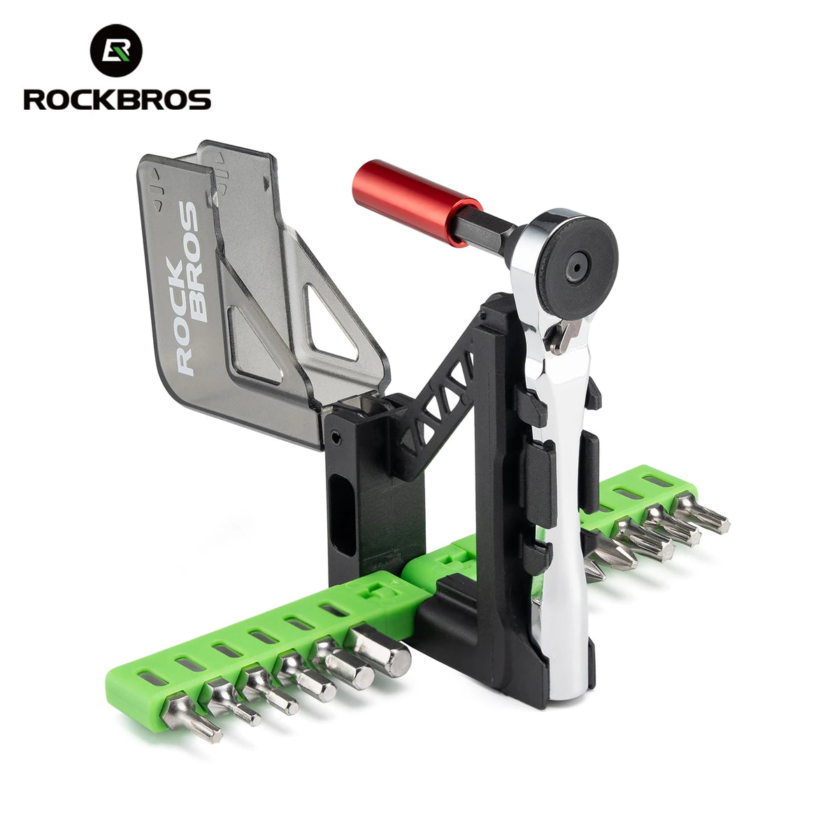 ROCKBROS Mini Ratchet Tool Set Ratchet Wrench Hand Tools Bicycle Mechanical Tools Aluminum Alloy Quick Release Ratchet Wrench