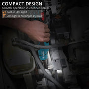 Makita Ratchet Right Angle Wrench Brushless Cordless Driver Multifunction Variable Speed Power Wrench LED 18V Power Tools