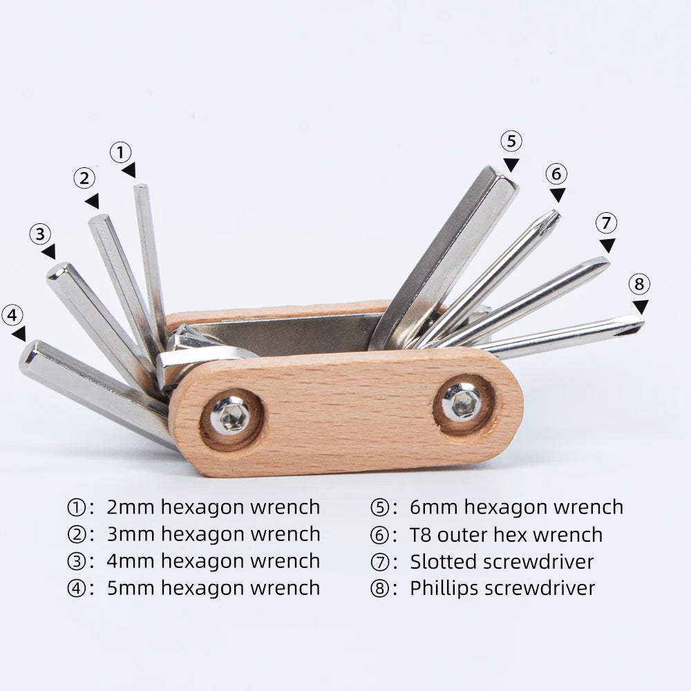 Multifunctional Bike Repair Tools 8 In 1 Road Bicycle Allen Wrench High Strength Steel MTB Tools Bike Accessories