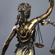 NEW 1Pcs Living Room Office Desk Decoration European Style Creative Retro Home Imitation Copper Goddess Of Justice Ornament
