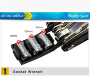 Bicycle Repair Tools Kit, Hex Spoke, Cycling Screwdrivers Tool, Tyre Lever, Allen Wrench, Mountain Bike Multitool