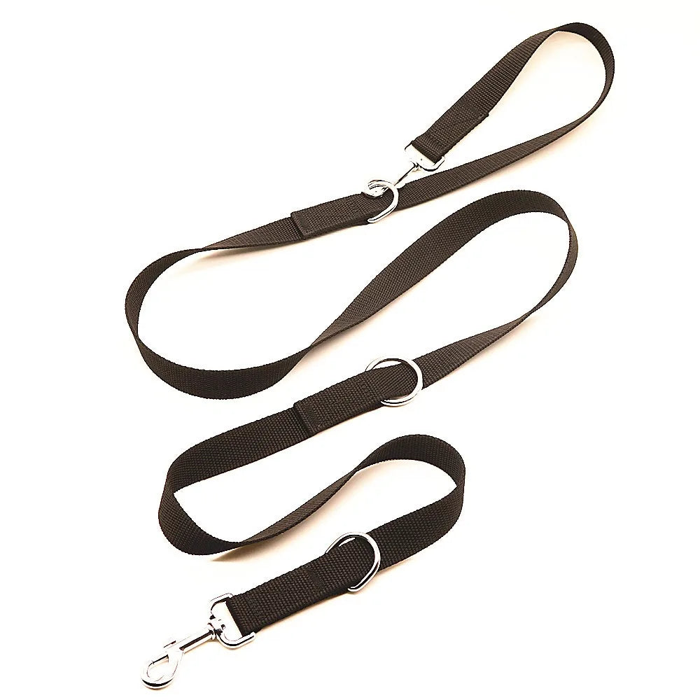 2.5M Outdoor Dog Leashes Dog Chain Control Dog Lead Leash Adjustable Training Double Ended Police Style Safety Pet Dogs Walking