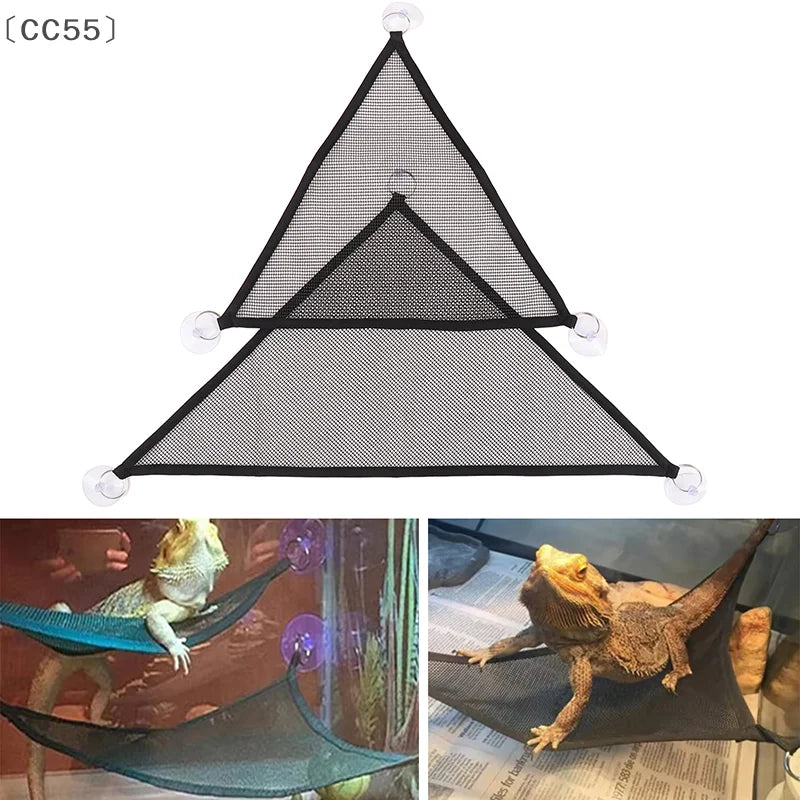 〔CC55〕Reptile Hammock Lounger Accessories For Large Small Bearded Dragons Anole Geckos Lizards Or Snakes Supplies