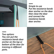 Fitness Accessories: Resistance Band, Door Anchor with Foam, Handle Grip, Door Clamp, Door-Mounted Fixing Parts