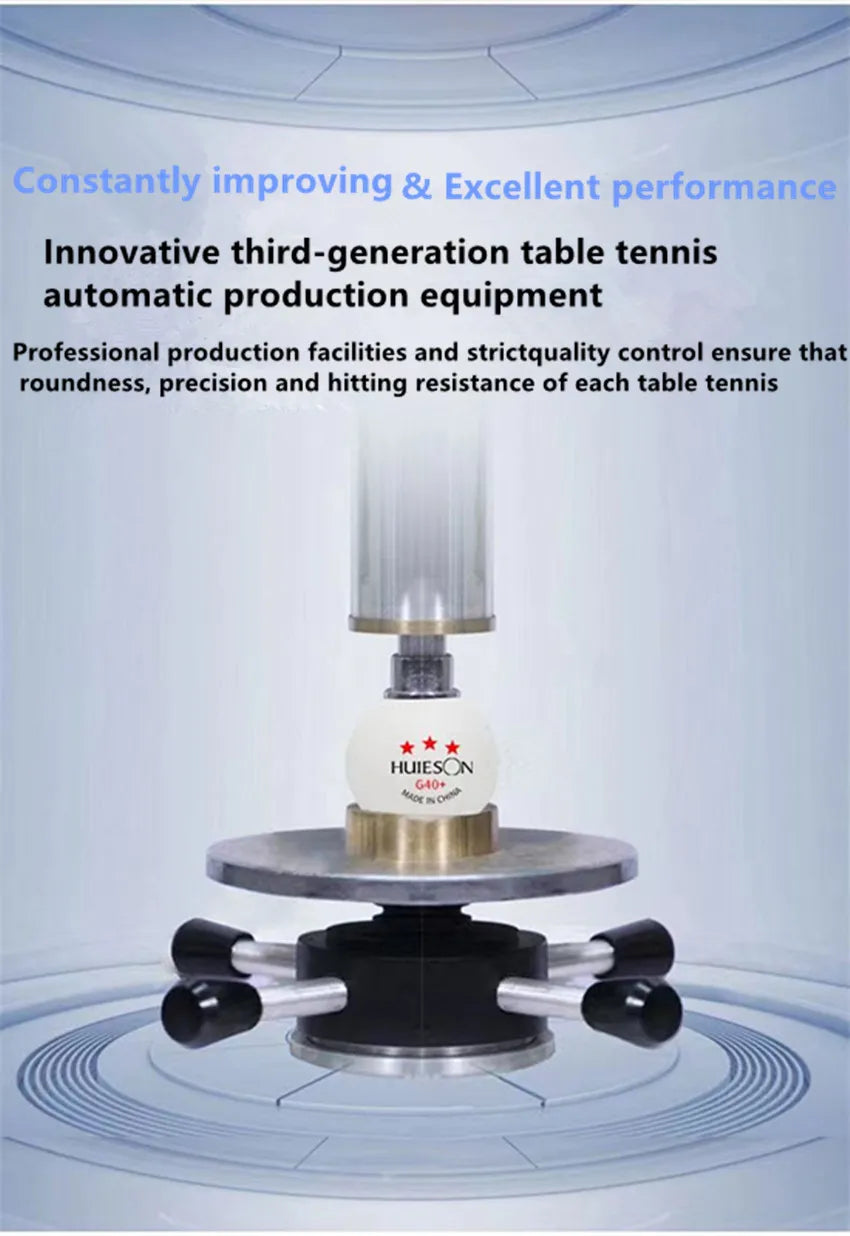New Huieson 3 Star 20~100 PCS ABS 40+ Material Professional Table Tennis Balls TTF Table Tennis Ping Pong Balls For Competition