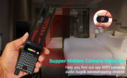 Anti Spy Hidden Camera RF Detector bug Finder GPS Tracker 4G 5G Mobile Signal WiFi bluetooth Scanner Find Out Spy Gadgets Detect