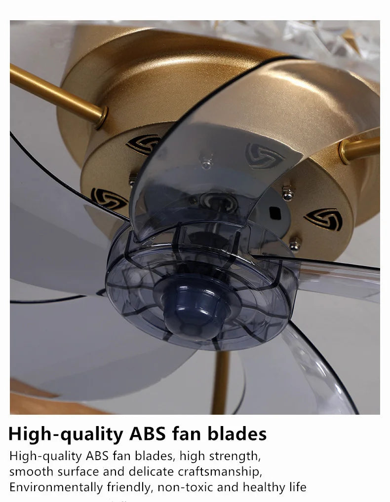 Modern New Smart LED Ceiling Fan Lights Remote Control Dimmable Bedroom Decor Ventilador Lamp Living Dining Room Indoor Lighting
