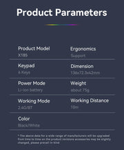 Bluetooth 5.2 Mouse RGB 2.4G Wireless Mouse Dual-Mode Gaming Mouse 6 Buttons Silent Mouse For MacBook Tablet Laptops Computer
